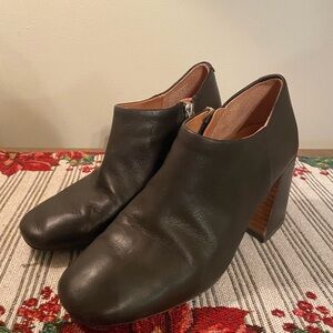 Gentle Souls Dark Brown Ankle Booties